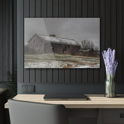 U R There Photography Wilder Road Grey in Spring Rustic Farmhouse Acrylic Wall Print