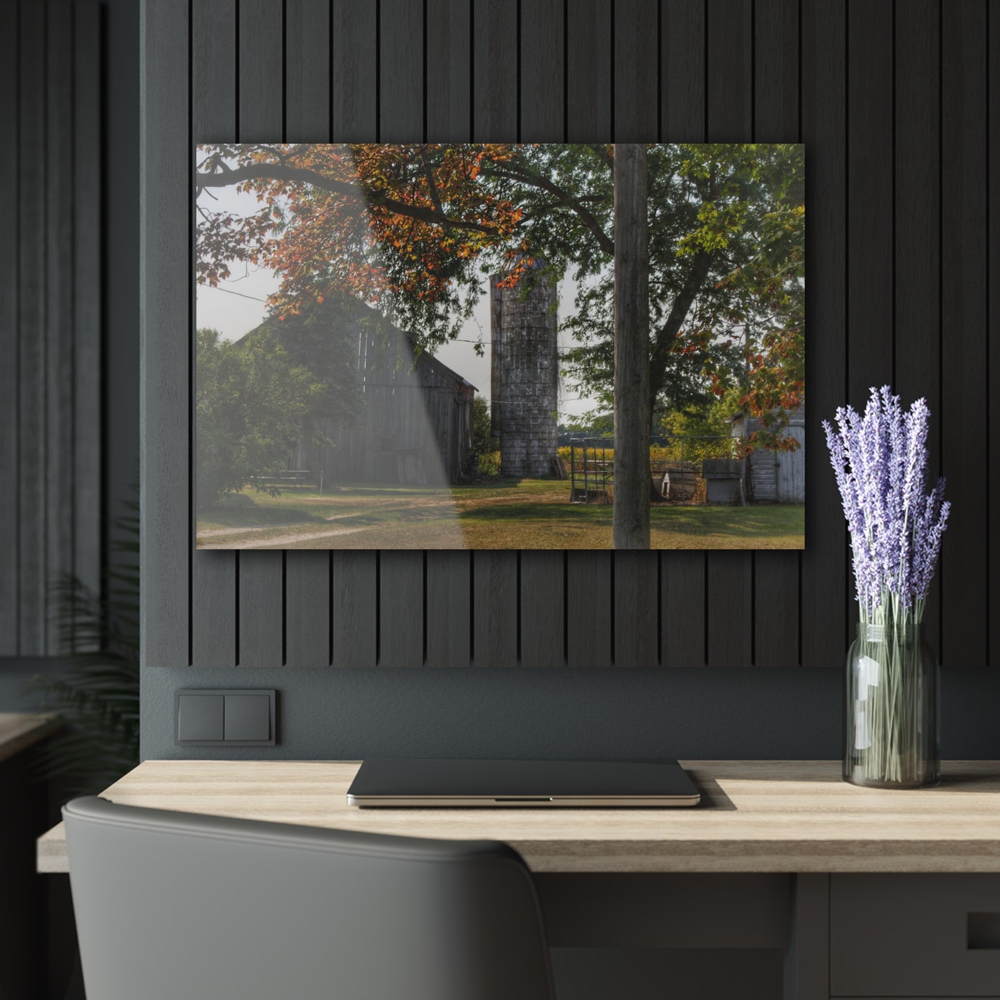 U R There Photography Hidden Grey of Tuscola Rustic Farmhouse Acrylic Wall Print