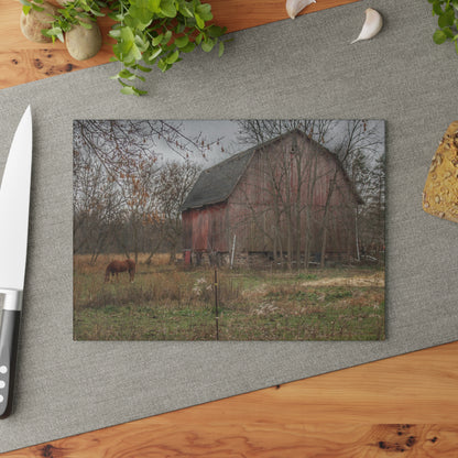 Barn Boutique Rustic Tempered-Glass Cutting Board| Blair Road Barn and Horse