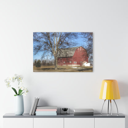 U R There Photography Dixon Road Red Rustic Farmhouse Acrylic Wall Print