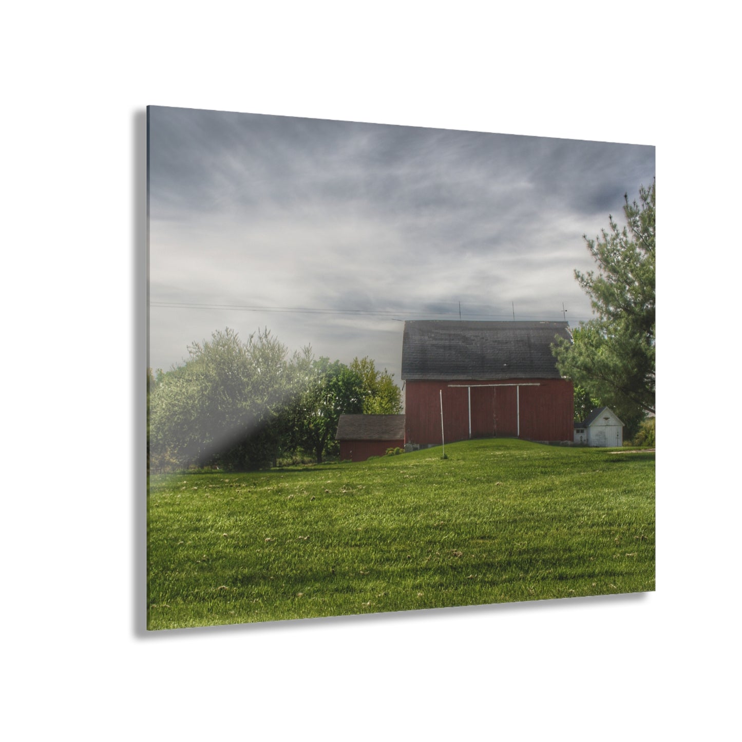 U R There Photography Kings Mill Red I Rustic Farmhouse Acrylic Wall Print