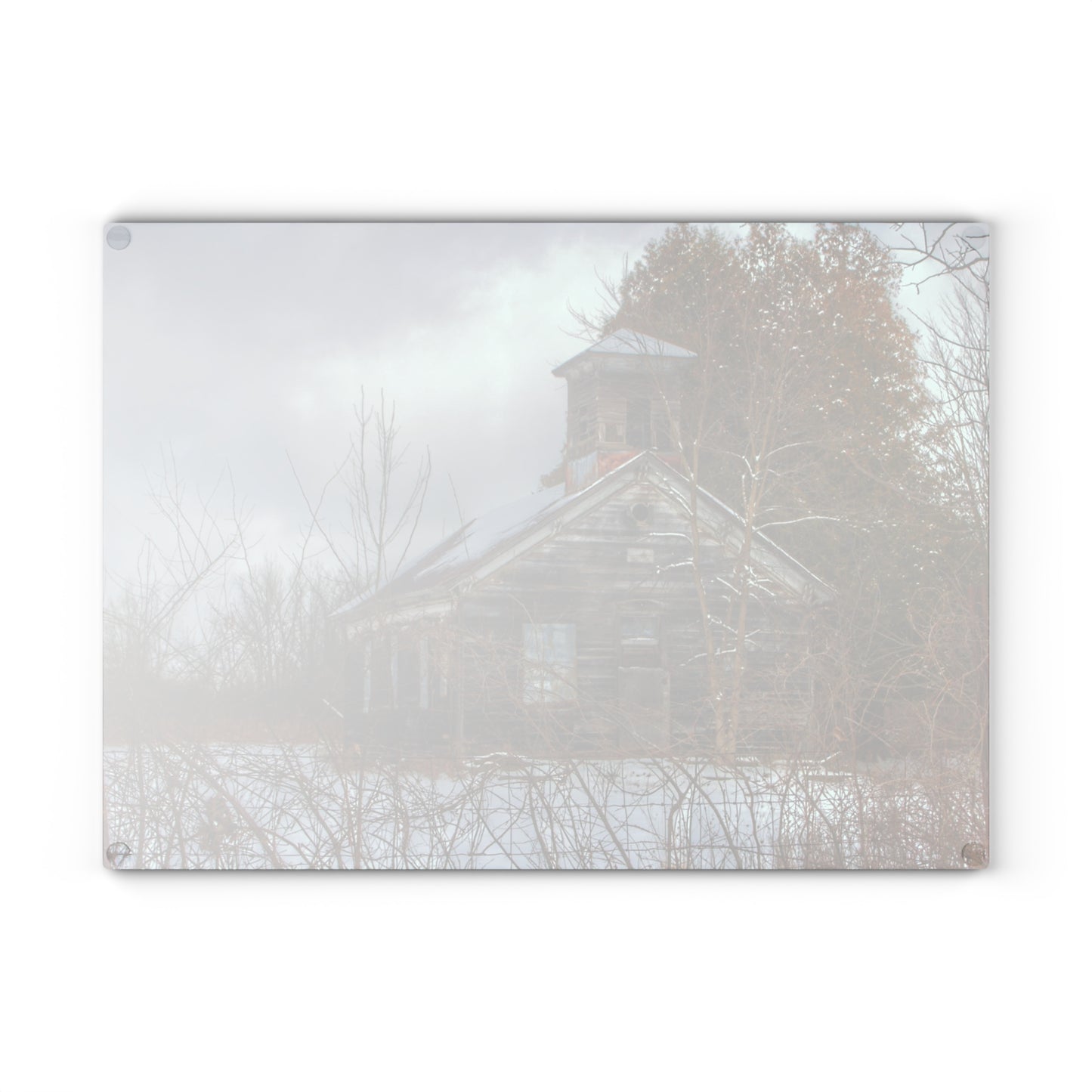 Barn Boutique Rustic Tempered-Glass Cutting Board| Vermilya Schoolhouse II