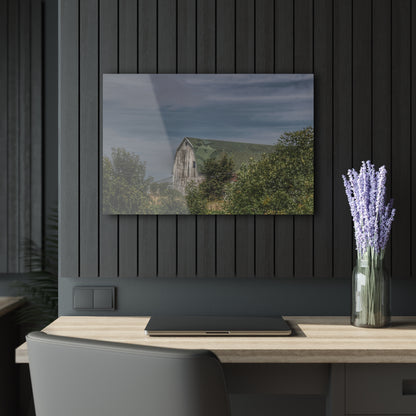 U R There Photography Hill Road Hidden Grey II Rustic Farmhouse Acrylic Wall Print