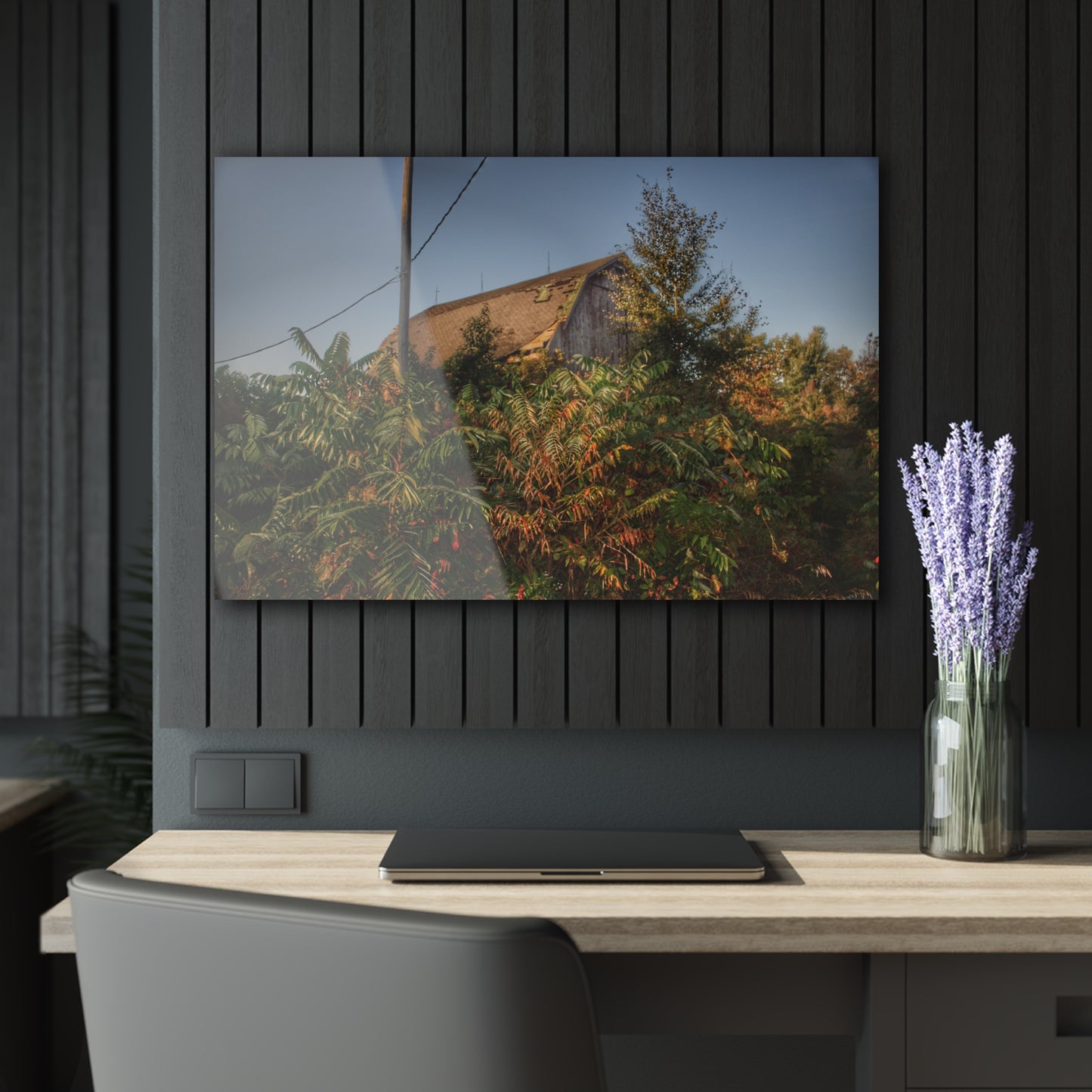 U R There Photography Hidden on Bearanger Road Rustic Farmhouse Acrylic Wall Print