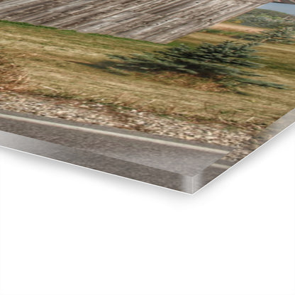 U R There Photography Vassar Road Grey Rustic Farmhouse Acrylic Wall Print