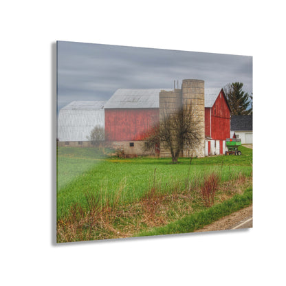 U R There Photography Fostoria Red III Rustic Farmhouse Acrylic Wall Print