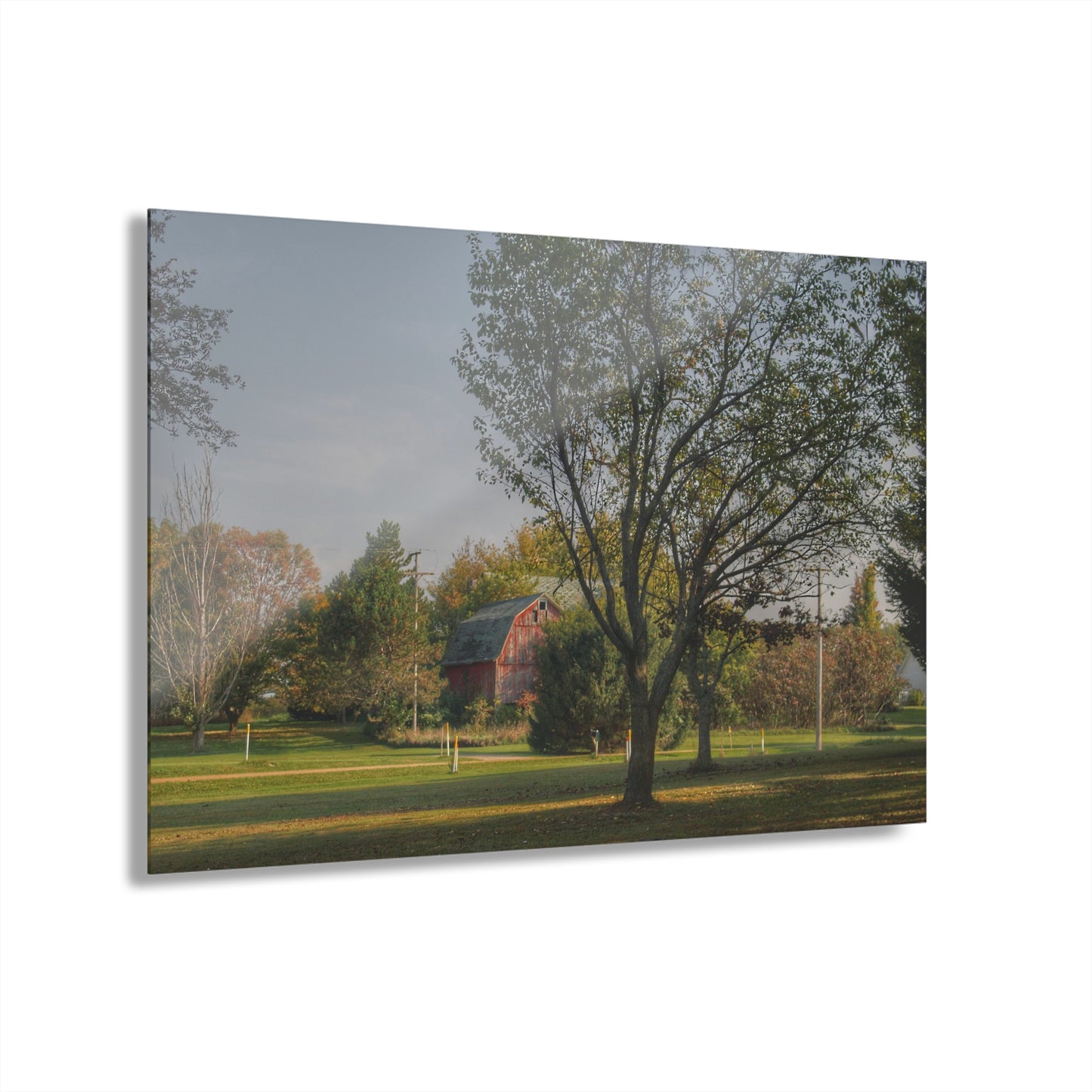 U R There Photography Belle River Red II Rustic Farmhouse Acrylic Wall Print