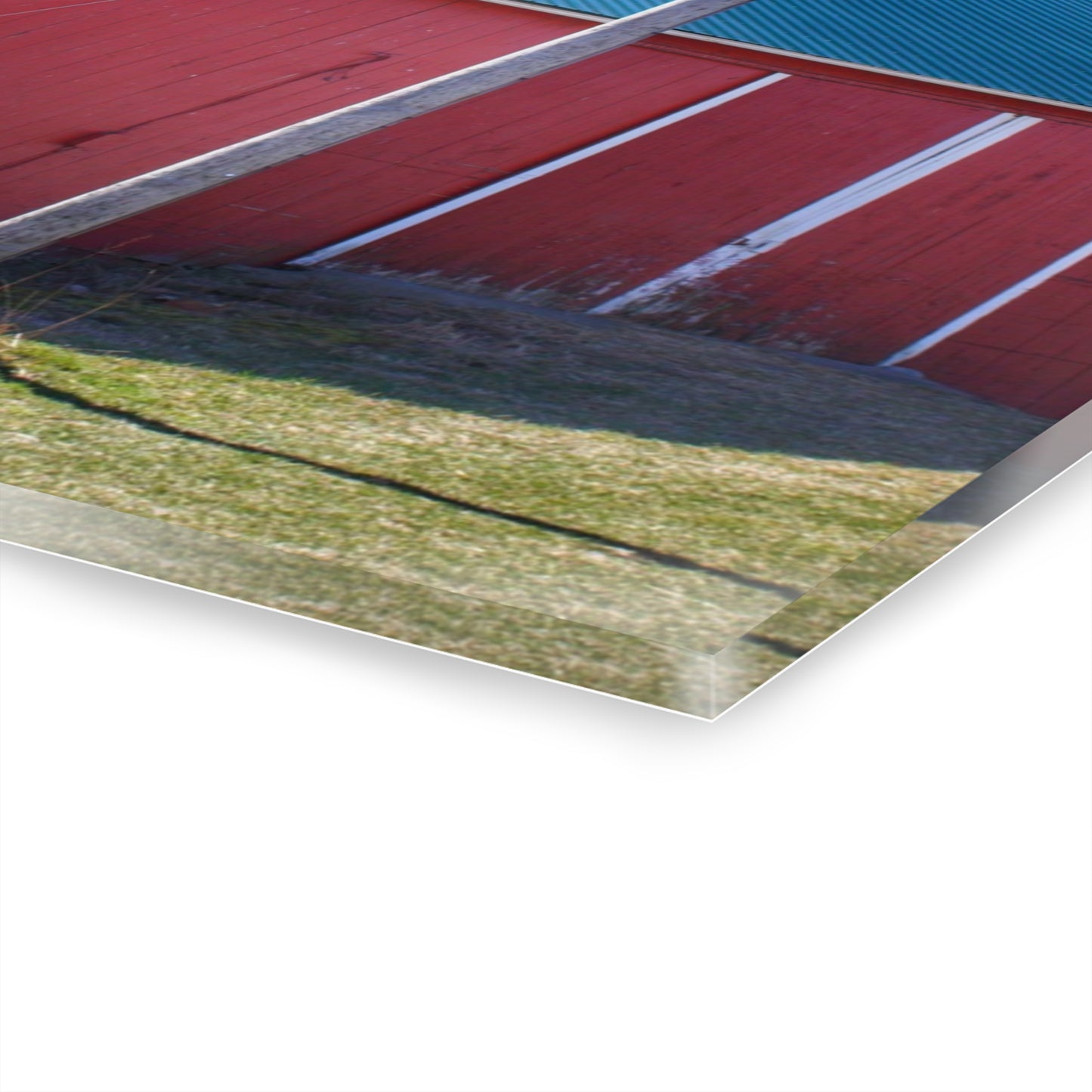 U R There Photography Imlay City Road Red II Rustic Farmhouse Acrylic Wall Print