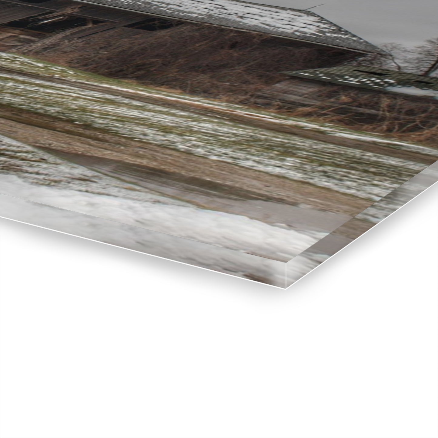 U R There Photography Wilder Road Grey in Spring Rustic Farmhouse Acrylic Wall Print