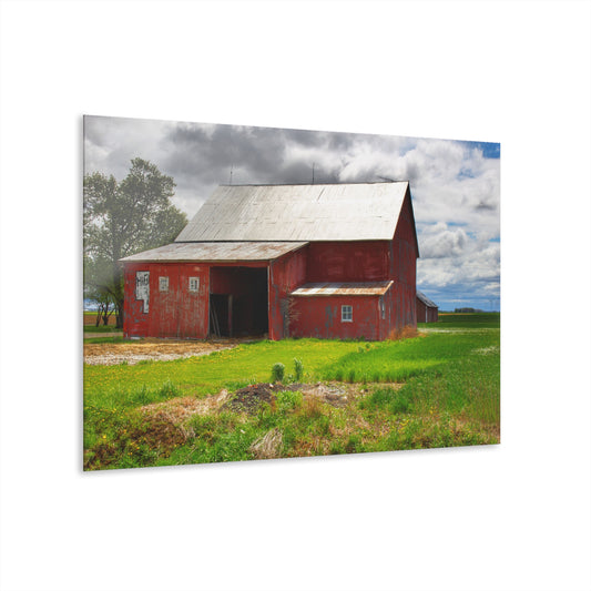 U R There Photography Rescue Road Reds Rustic Farmhouse Acrylic Wall Print