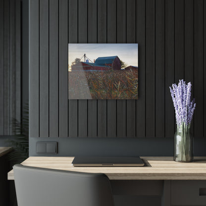 U R There Photography Haines Road Hidden Reds Rustic Farmhouse Acrylic Wall Print