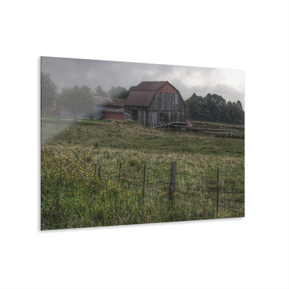 U R There Photography Newark Road Tilted Grey I Rustic Farmhouse Acrylic Wall Print