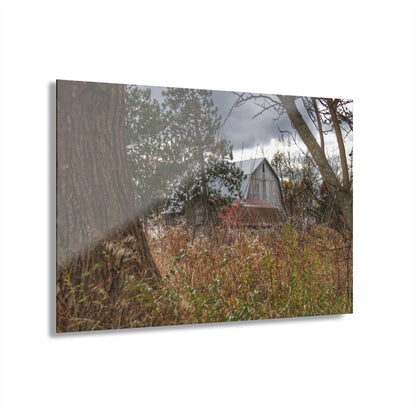 U R There Photography Booth Road Hidden Greys Rustic Farmhouse Acrylic Wall Print