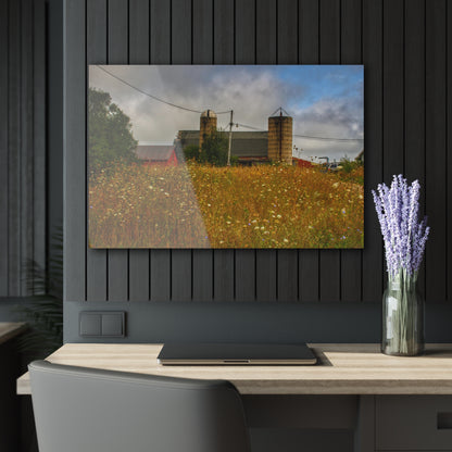 U R There Photography Brown Road Hidden Reds Rustic Farmhouse Acrylic Wall Print