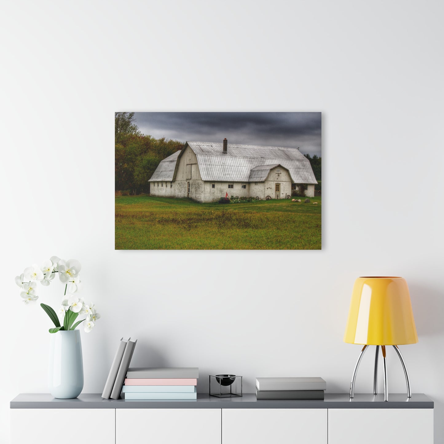 U R There Photography Milliman Road White Rustic Farmhouse Acrylic Wall Print