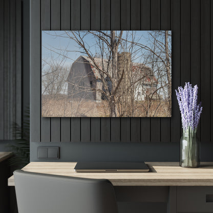 U R There Photography Hill Road Hidden Grey III Rustic Farmhouse Acrylic Wall Print