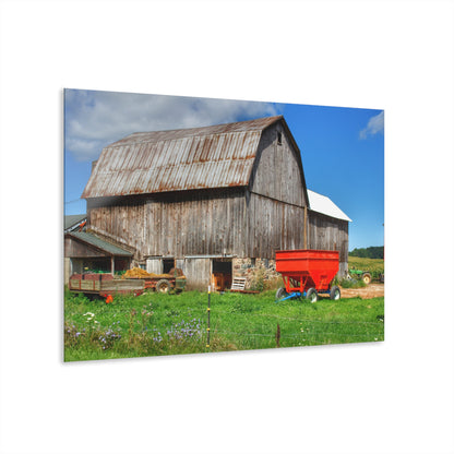 U R There Photography Kings Mill Grey Rustic Farmhouse Acrylic Wall Print