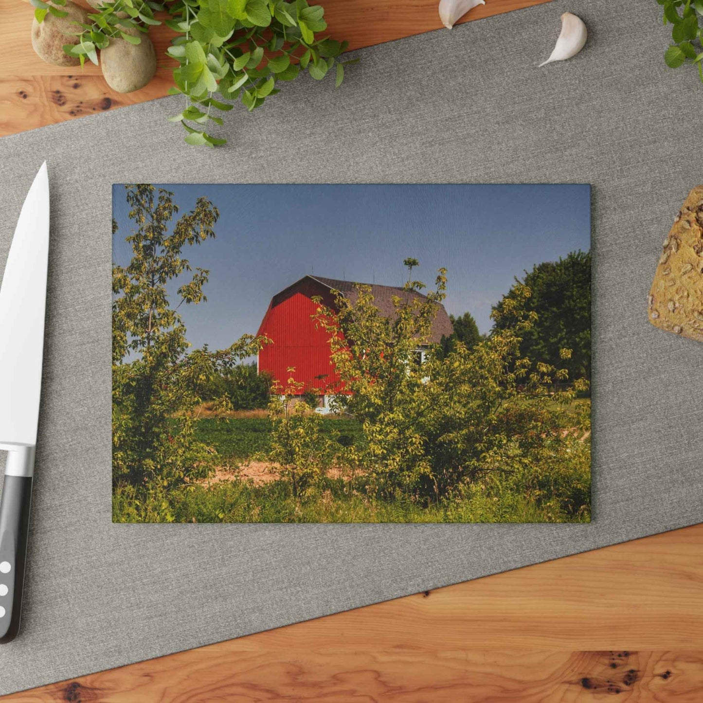 Rustic Farmhouse Cutting Board| Behind the Bushes Red