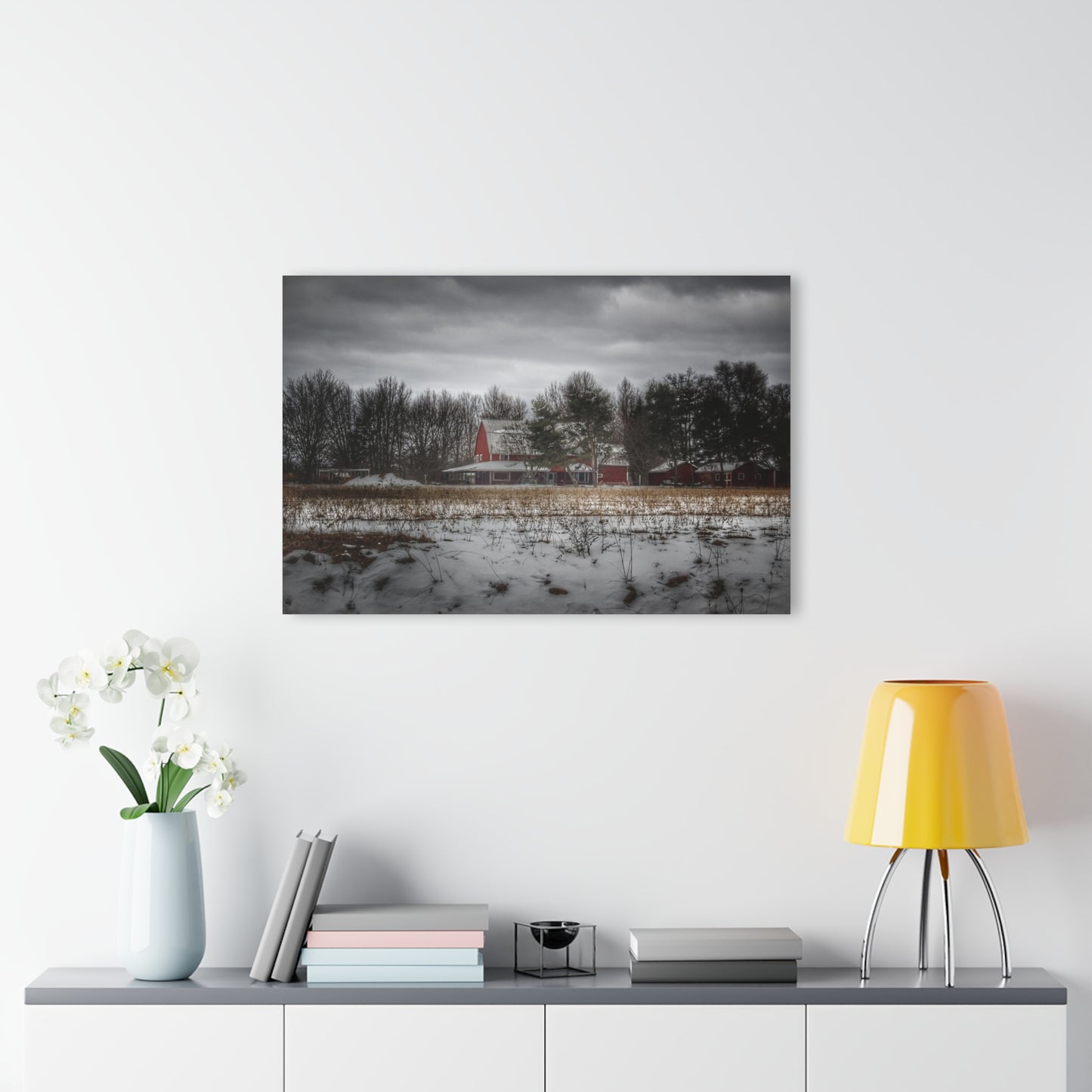 U R There Photography Across the Field in Thornville Rustic Farmhouse Acrylic Wall Print