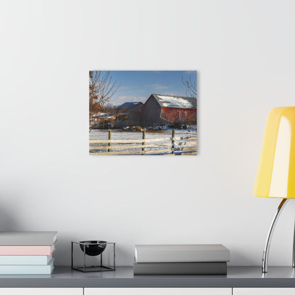 U R There Photography Attica Reds Rustic Farmhouse Acrylic Wall Print