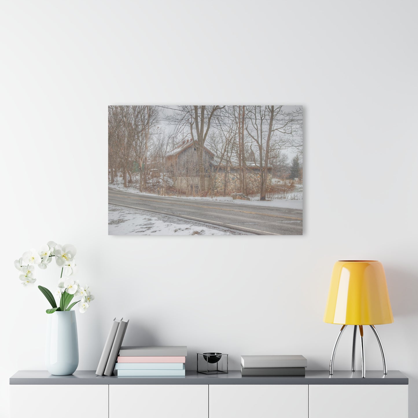 U R There Photography Leonard Stone Grey Rustic Farmhouse Acrylic Wall Print