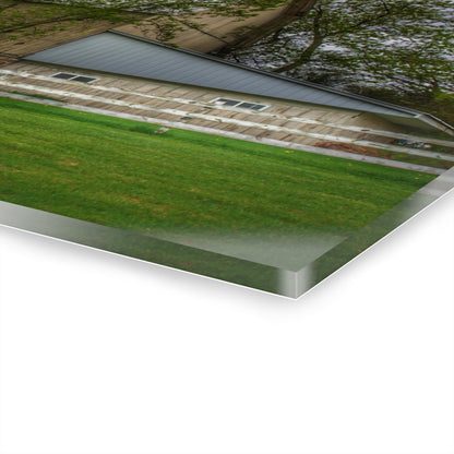 U R There Photography Grange Hall Road Whitewash Grey Rustic Farmhouse Acrylic Wall Print