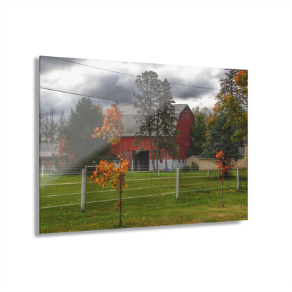 U R There Photography Farnsworth Road Red I Rustic Farmhouse Acrylic Wall Print