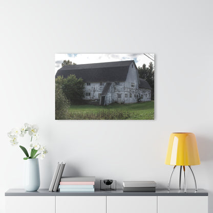 U R There Photography Metamora M-24 White Rustic Farmhouse Acrylic Wall Print