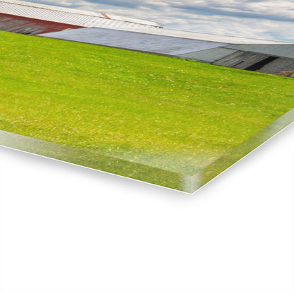 U R There Photography Henderson Hilltop Red Rustic Farmhouse Acrylic Wall Print