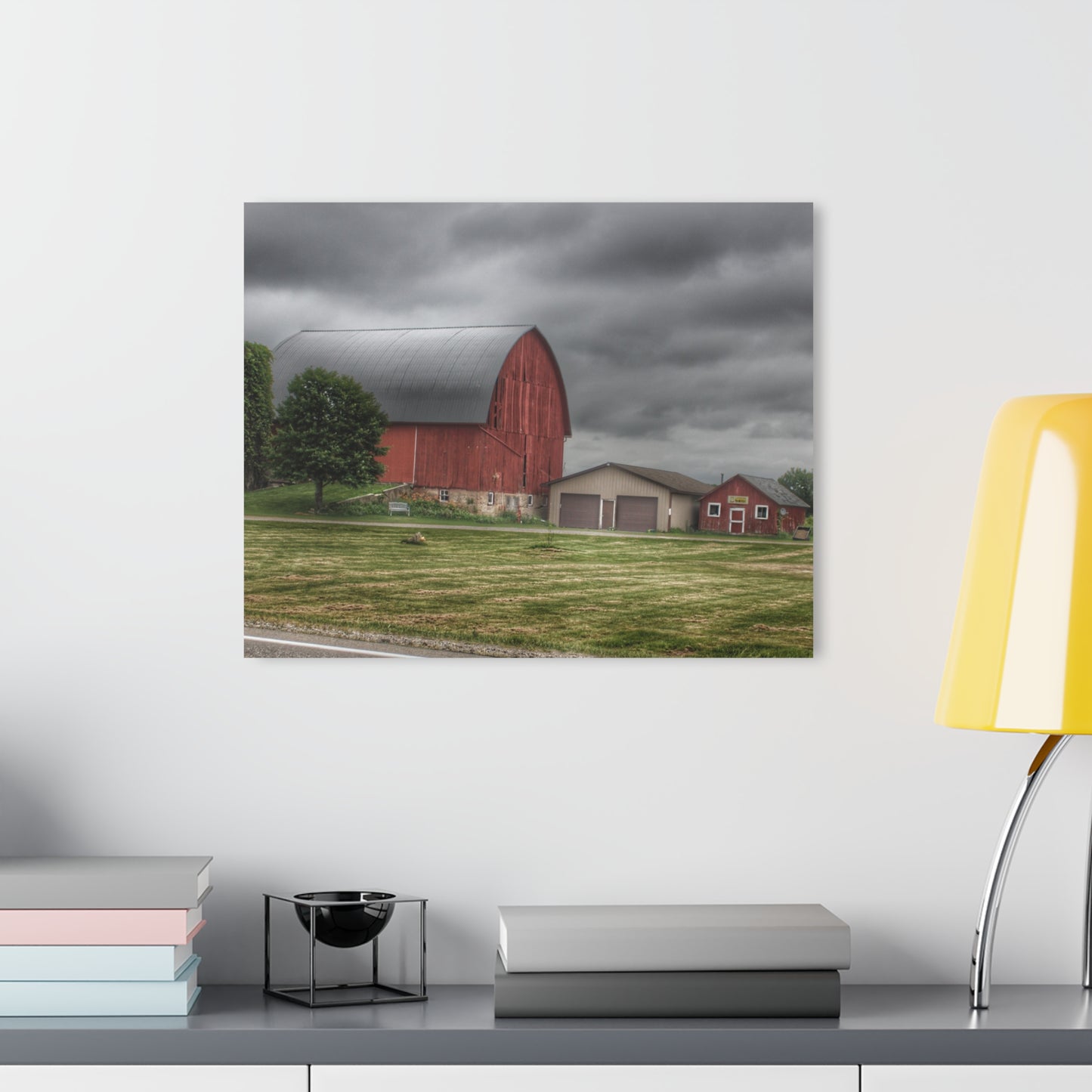 U R There Photography M-24 Country Bench Barn Rustic Farmhouse Acrylic Wall Print