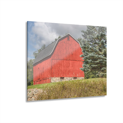U R There Photography Oxford Baldwin Red Rustic Farmhouse Acrylic Wall Print