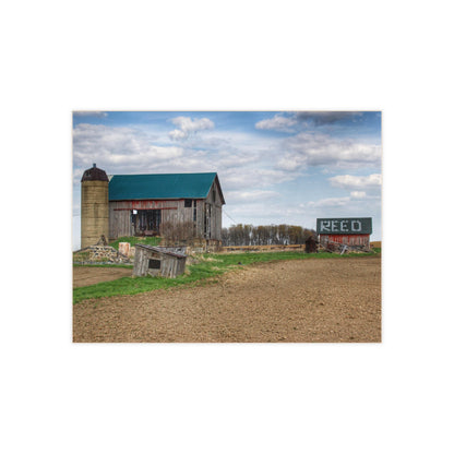 U R There Photography Cedar Creek Road Reds Rustic Farmhouse Decorative Ceramic Tile