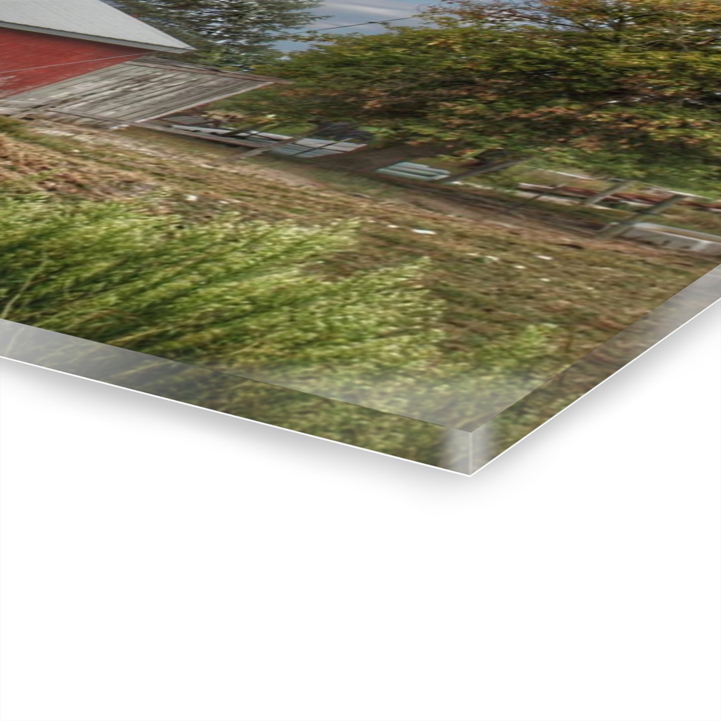 U R There Photography Wheeling Road Horse Barn Rustic Farmhouse Acrylic Wall Print