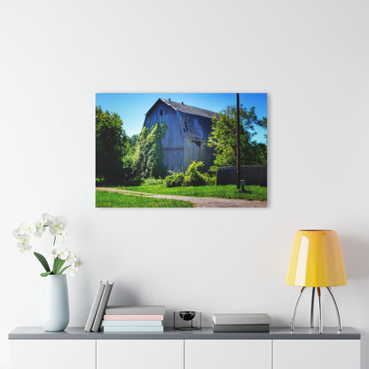 U R There Photography Dryden Road Grey Rustic Farmhouse Acrylic Wall Print