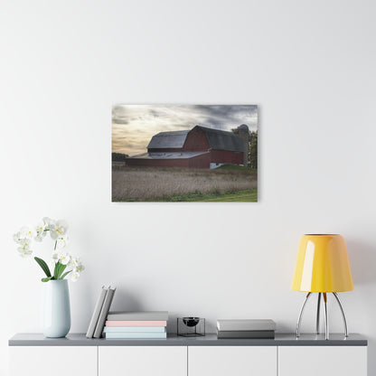 U R There Photography Brown City Red I Rustic Farmhouse Acrylic Wall Print