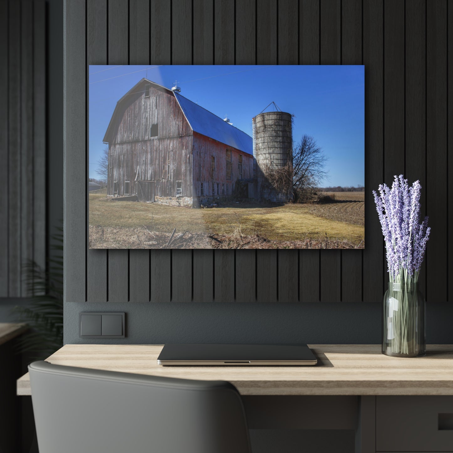 U R There Photography North Irish Red I Rustic Farmhouse Acrylic Wall Print