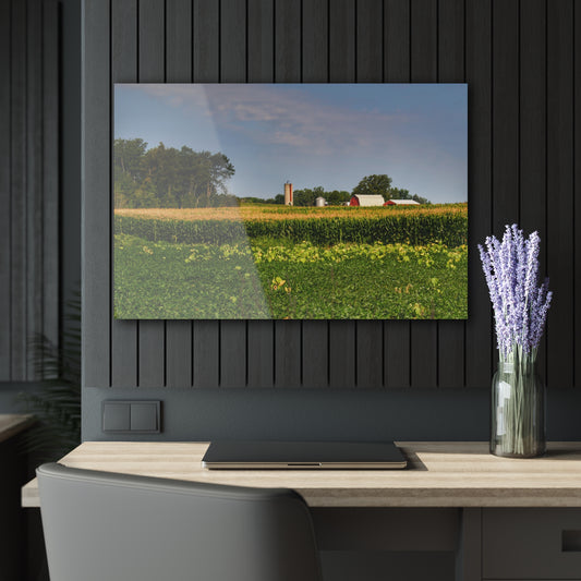 Rustic Farmhouse Wall Print Featuring Across the Field in Clifford