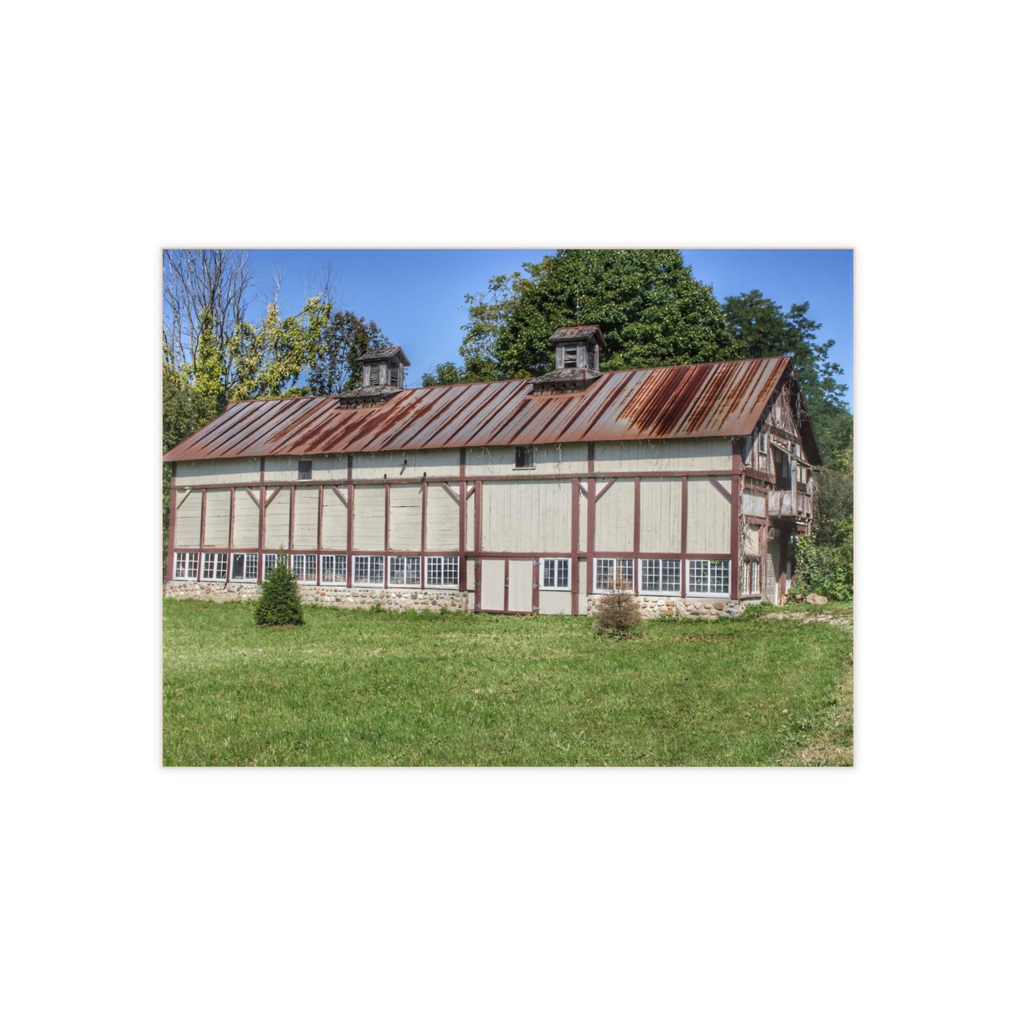 U R There Photography Bordman Road Rusted Rustic Farmhouse Decorative Ceramic Tile