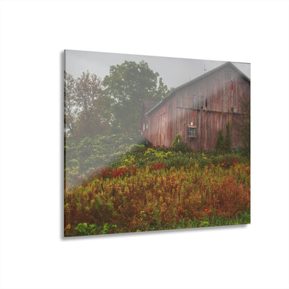 U R There Photography Washburn Roadside Reds Rustic Farmhouse Acrylic Wall Print