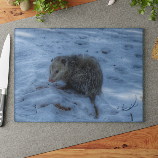 U R There Photography Sutton Road Possum Rustic Farmhouse Tempered-Glass Cutting Board