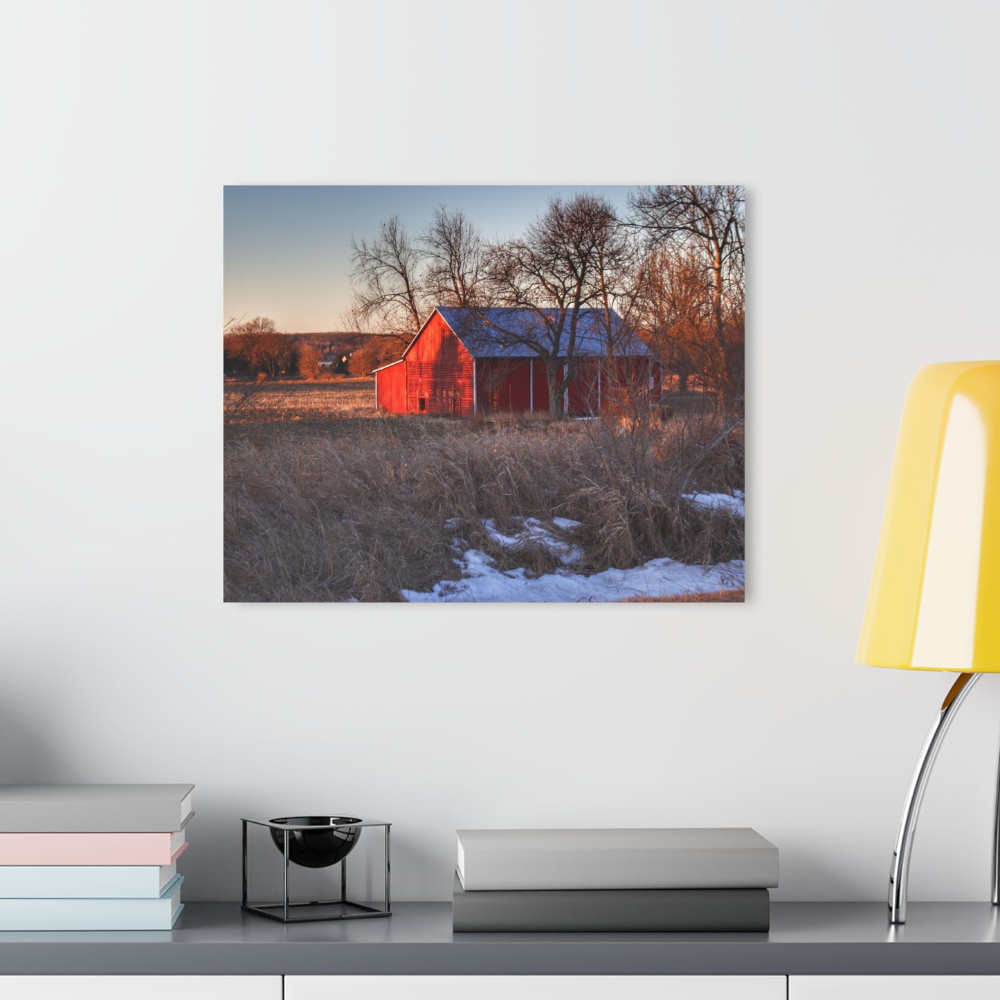 U R There Photography Early Spring on Mount Morris Road Rustic Farmhouse Acrylic Wall Print