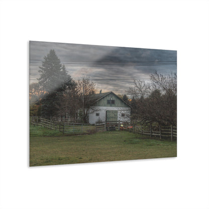 U R There Photography Myers Road Hidden White Rustic Farmhouse Acrylic Wall Print