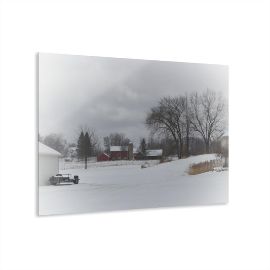 U R There Photography Across the Field on Sandy Lane Rustic Farmhouse Acrylic Wall Print