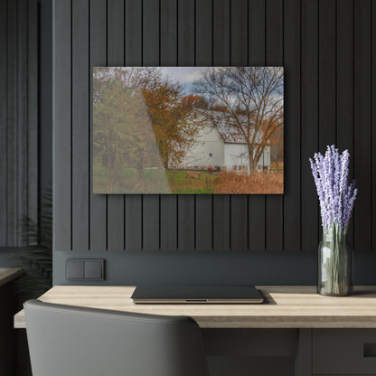 U R There Photography East Oakwood White Rustic Farmhouse Acrylic Wall Print