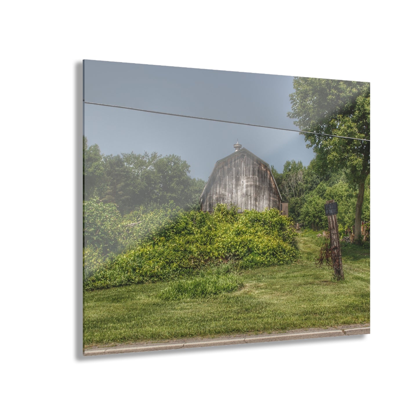 U R There Photography Vassar Road Hidden Grey I Rustic Farmhouse Acrylic Wall Print