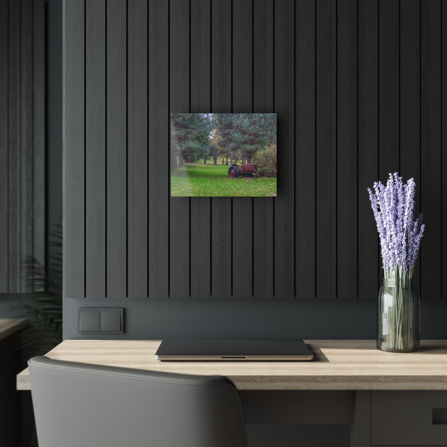 U R There Photography Casey Road Yard Art II Rustic Farmhouse Acrylic Wall Print