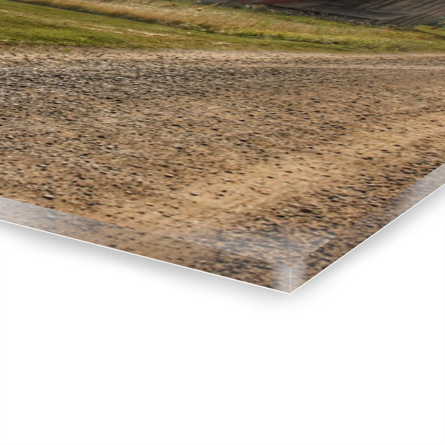 U R There Photography Haines Road Reds Rustic Farmhouse Acrylic Wall Print