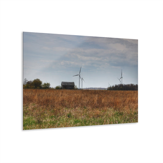 U R There Photography Surin Road Grey Rustic Farmhouse Acrylic Wall Print