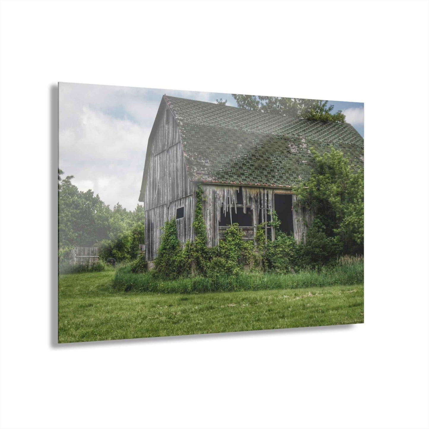 U R There Photography Hunters Creek Forgotten Grey Rustic Farmhouse Acrylic Wall Print