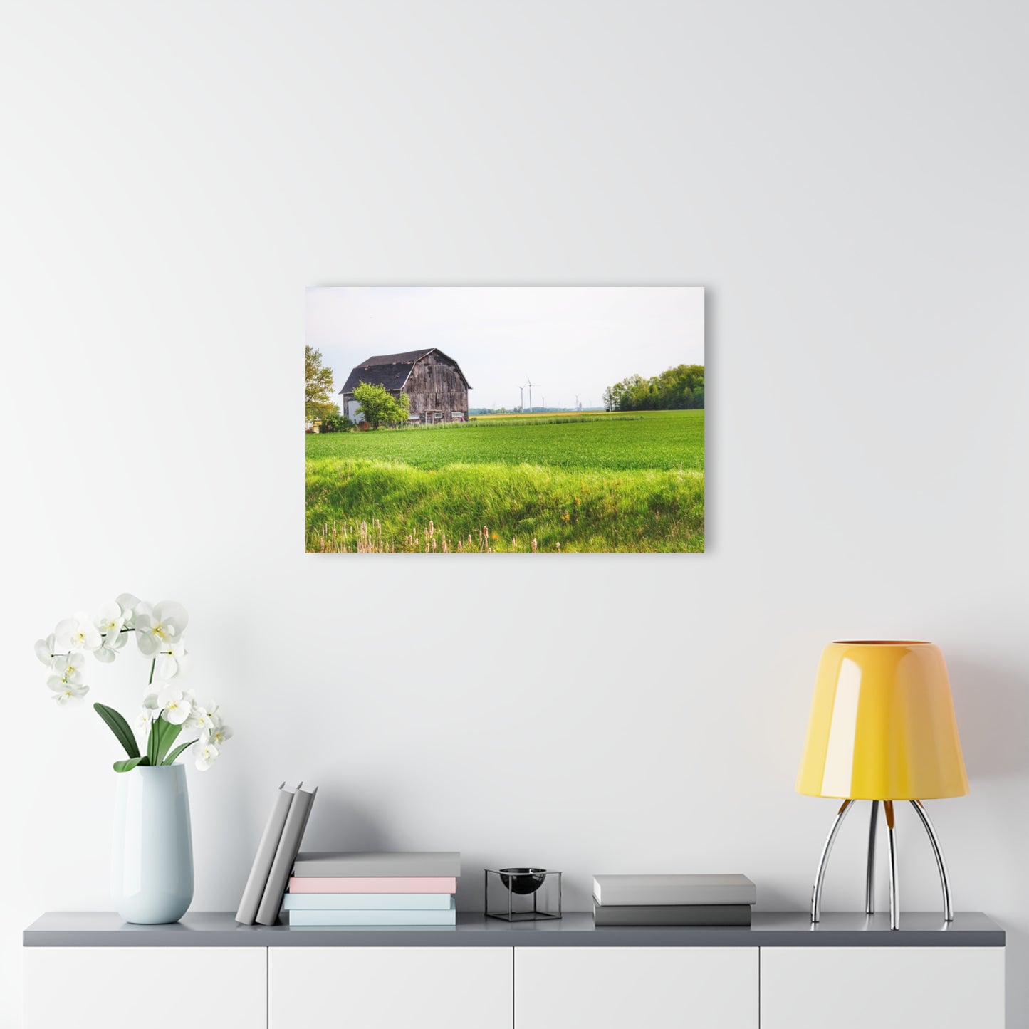U R There Photography North Graf Road Old Grey Rustic Farmhouse Acrylic Wall Print